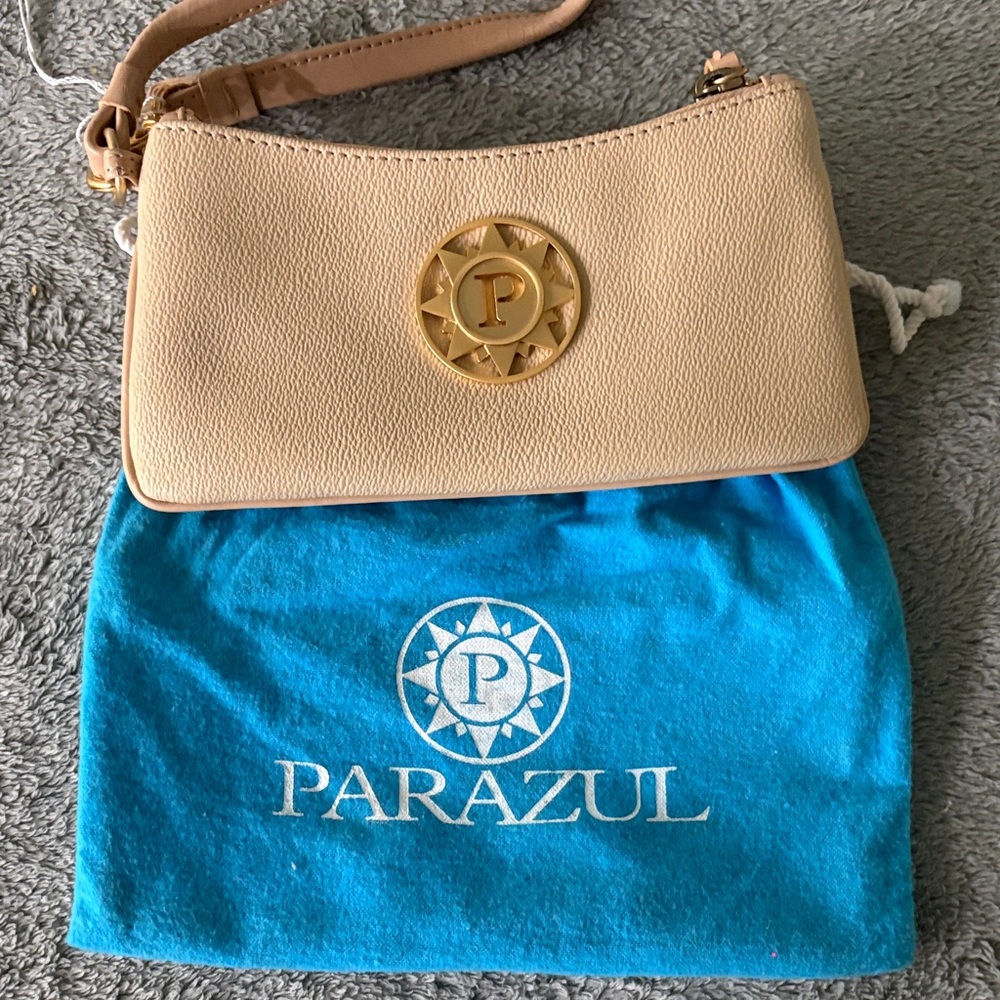 Tan Wristlet Clutch